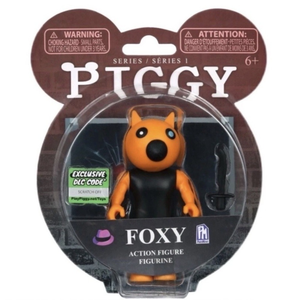 Piggy Series 1 Foxy Action Figure Collectible With Exclusive DLC Download Code